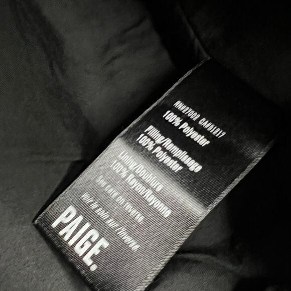 Rosie HW x PAIGE Kimi Bomber Jacket Gray Metallic Size Medium - Picture 9 of 9